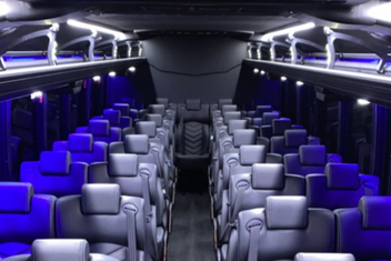 Houston Charter Bus Interior