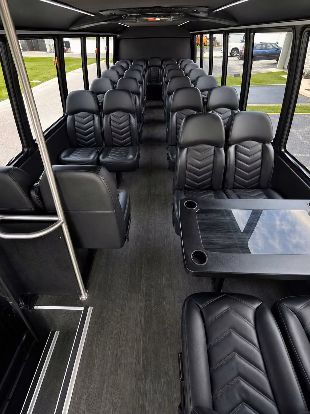 15 passenger minibus interior