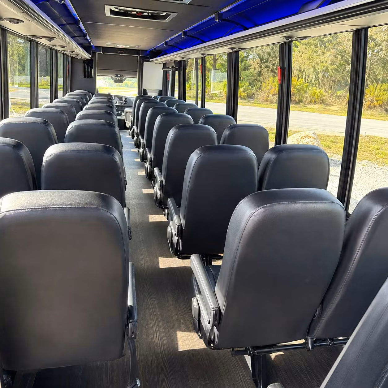 25 passenger minibus interior