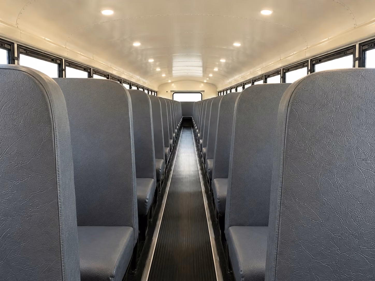 school bus inside